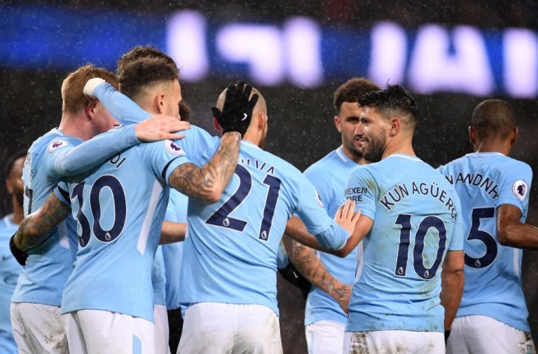 City vs Watford (City 8) - Festejo