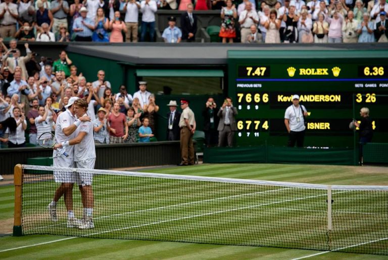 Kevin Anderson John Isner (Face Wimbledon)