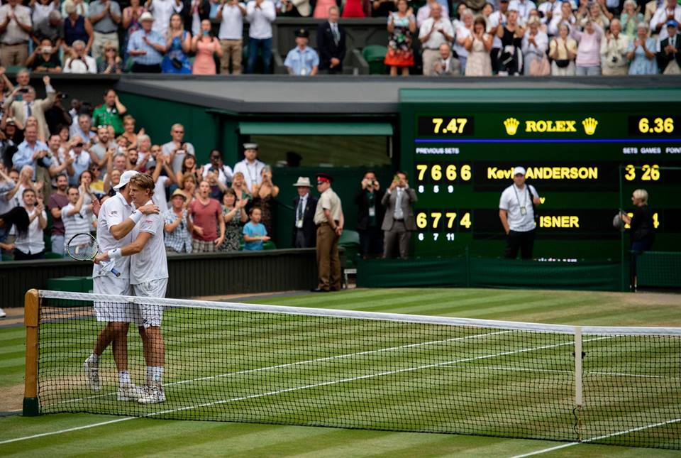 Kevin Anderson John Isner (Face Wimbledon)