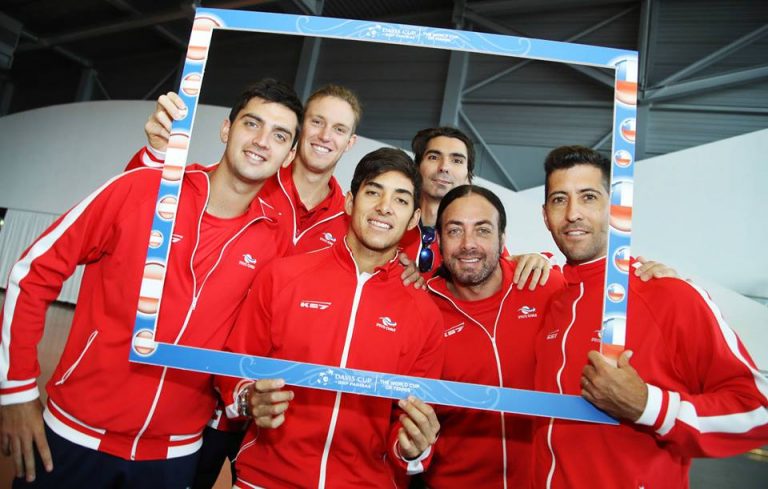 Equipo chileno foto informal (Copa Davis)