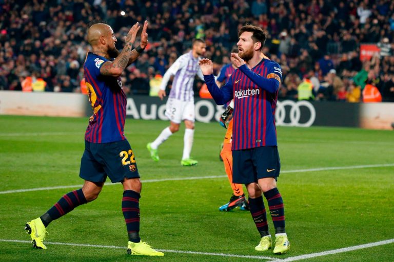 FC Barcelona Vidal y Messi vs Valladolid