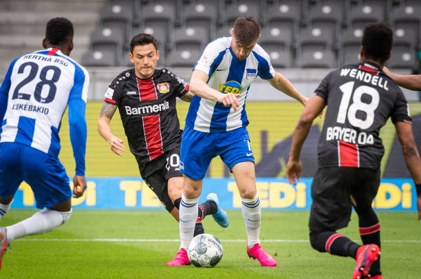 Hertha Berlin vs Bayer Leverkusen - Aranguiz 1
