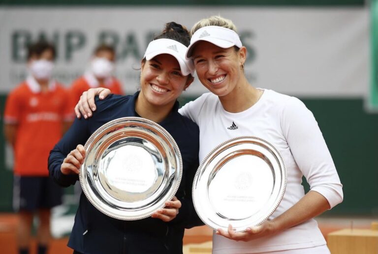 Alexa Guarachi y Desirae Krawczyk Roland Garros 2020 (Panam Sports)